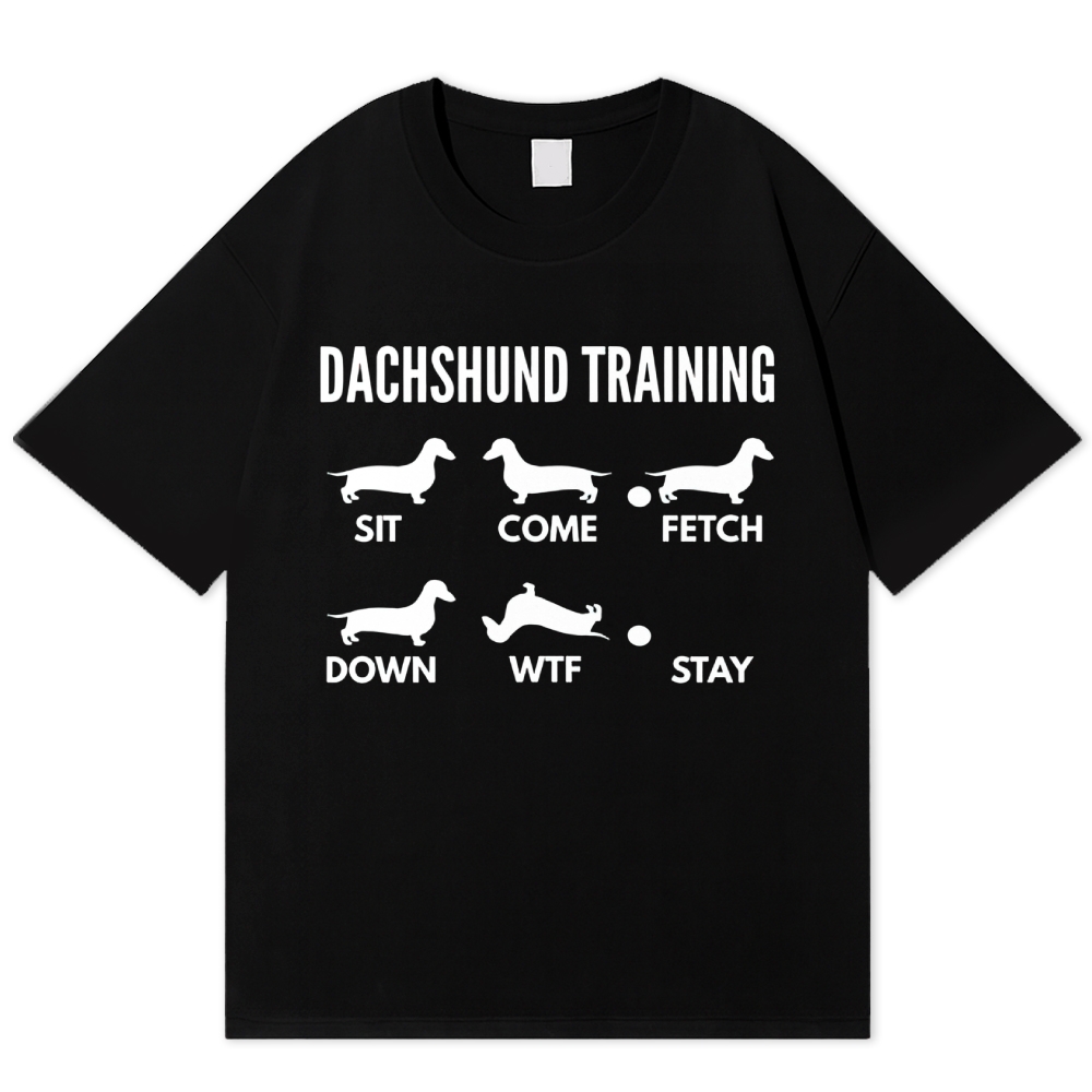 Dachshund Training Cotton T-shirt 
