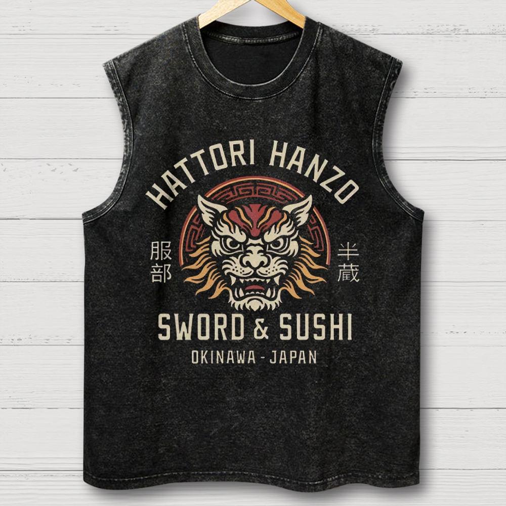  Vintage Hattori Lion Washed Vest 