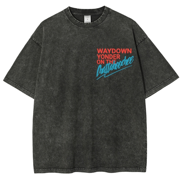 Chattahoochee Hoochie Coochie Double Sided Vintage Washed T-Shirt