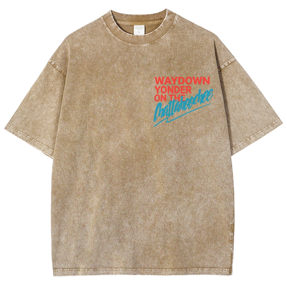 Chattahoochee Hoochie Coochie Double Sided Vintage Washed T-Shirt