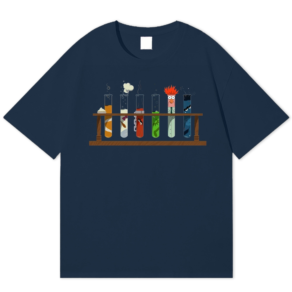 Muppet Character Lab Test Tube Science Cartoon Cotton T-shirt