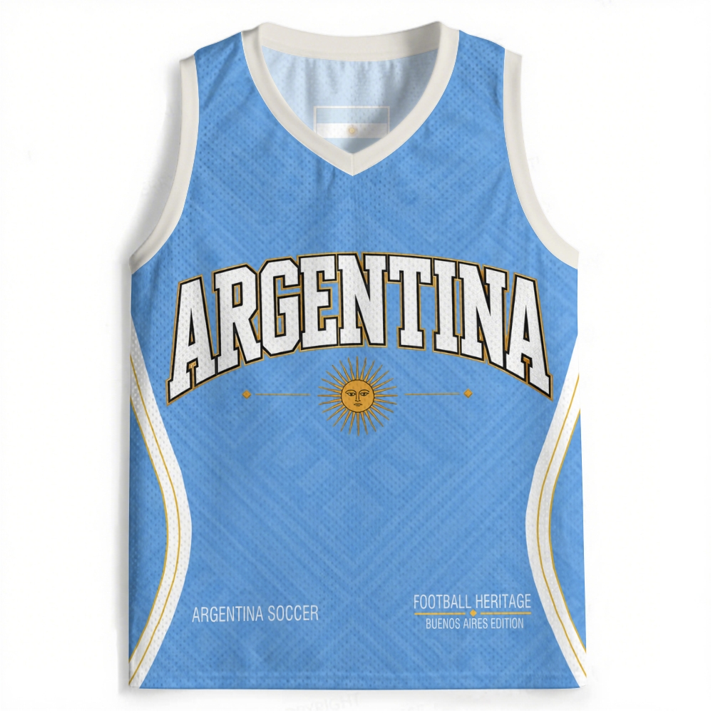 Vintage Argentina Soccer Heritage Jersey Tank 