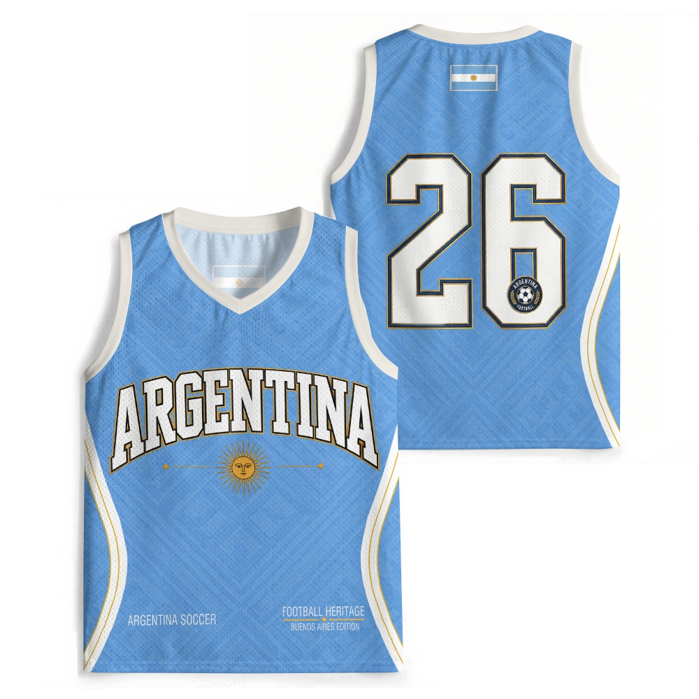 Vintage Argentina Soccer Heritage Jersey Tank 