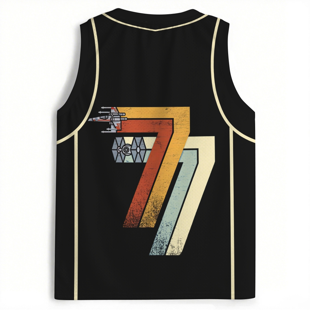 Gradient Rebel Starfighter Rebel Scum Black Mesh Jersey Tank