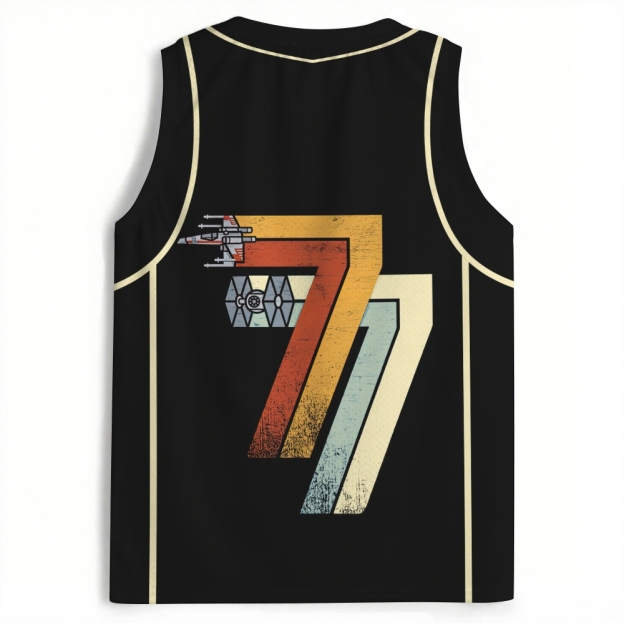 Gradient Rebel Starfighter Rebel Scum Black Mesh Jersey Tank