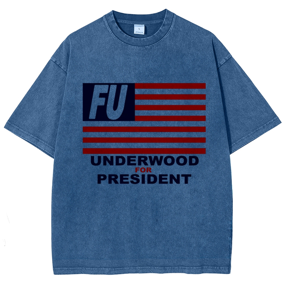 Campaign Flag Quote Washed T-Shirt