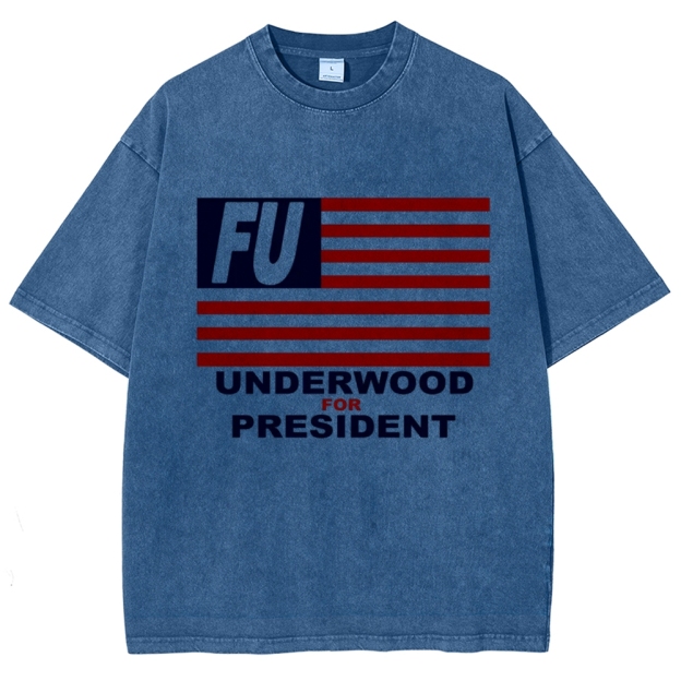 Campaign Flag Quote Washed T-Shirt