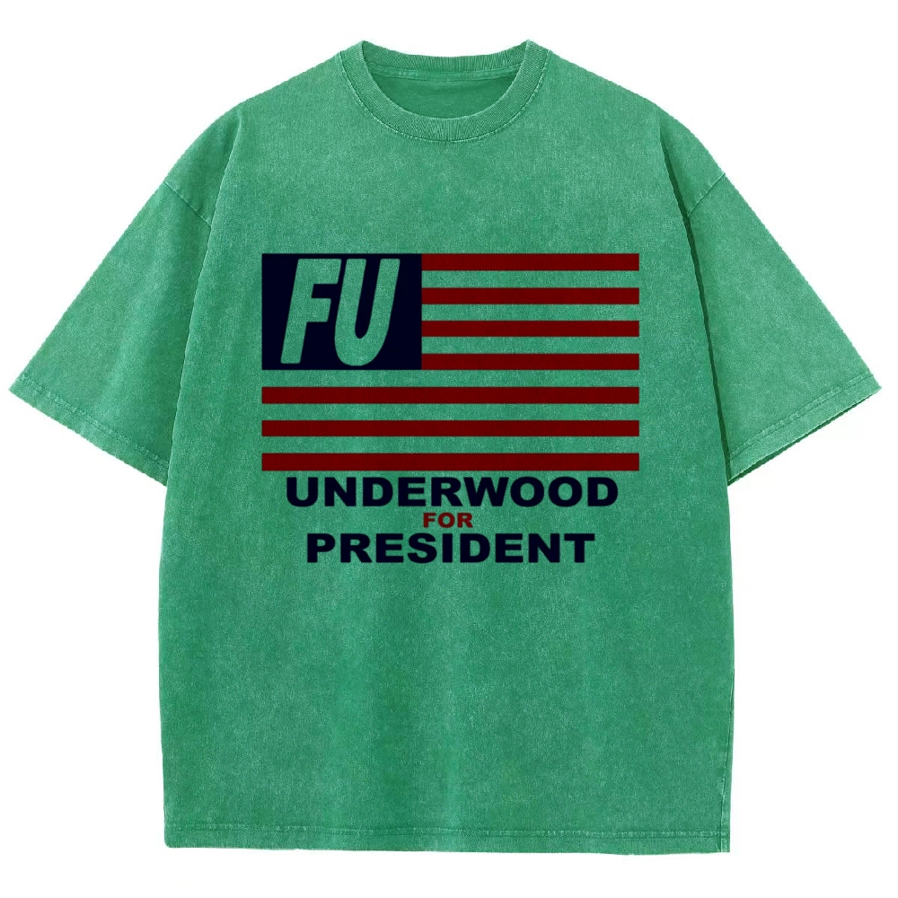 Campaign Flag Quote Washed T-Shirt