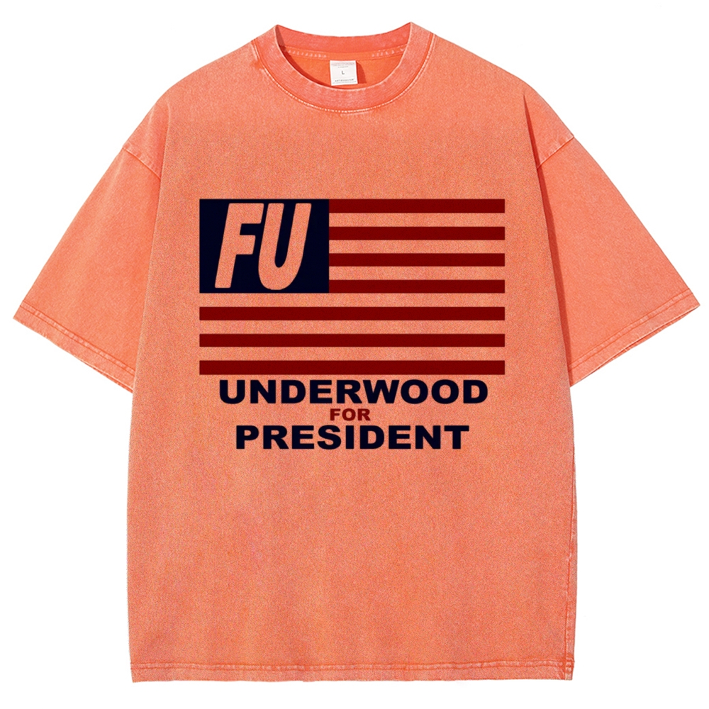 Campaign Flag Quote Washed T-Shirt