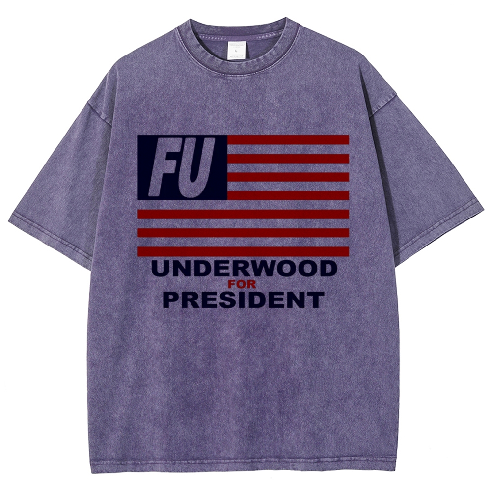 Campaign Flag Quote Washed T-Shirt
