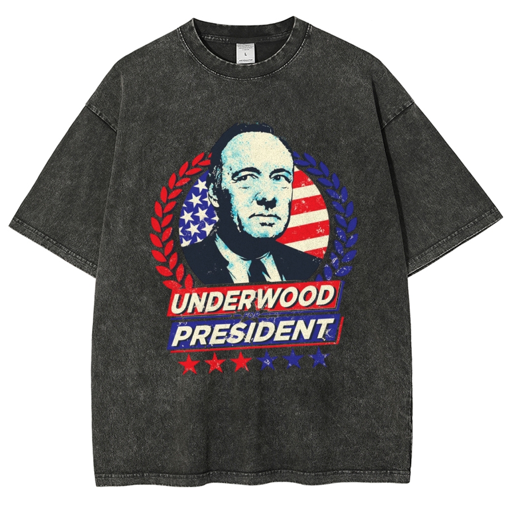 Laurel Wreath Campaign Portrait Washed T-Shirt