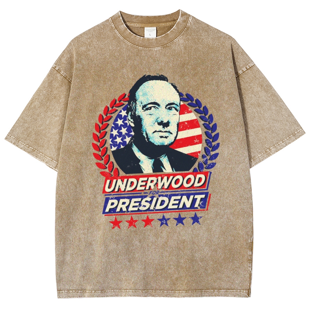 Laurel Wreath Campaign Portrait Washed T-Shirt