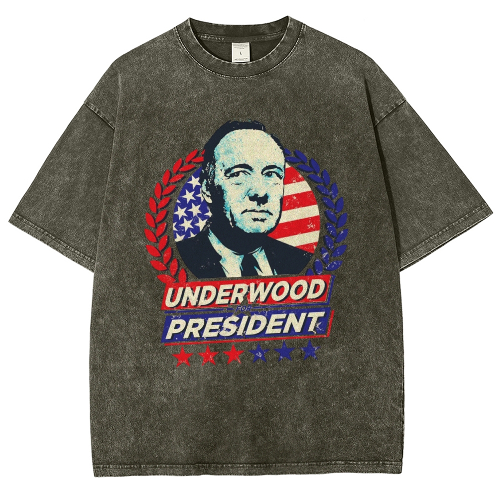 Laurel Wreath Campaign Portrait Washed T-Shirt