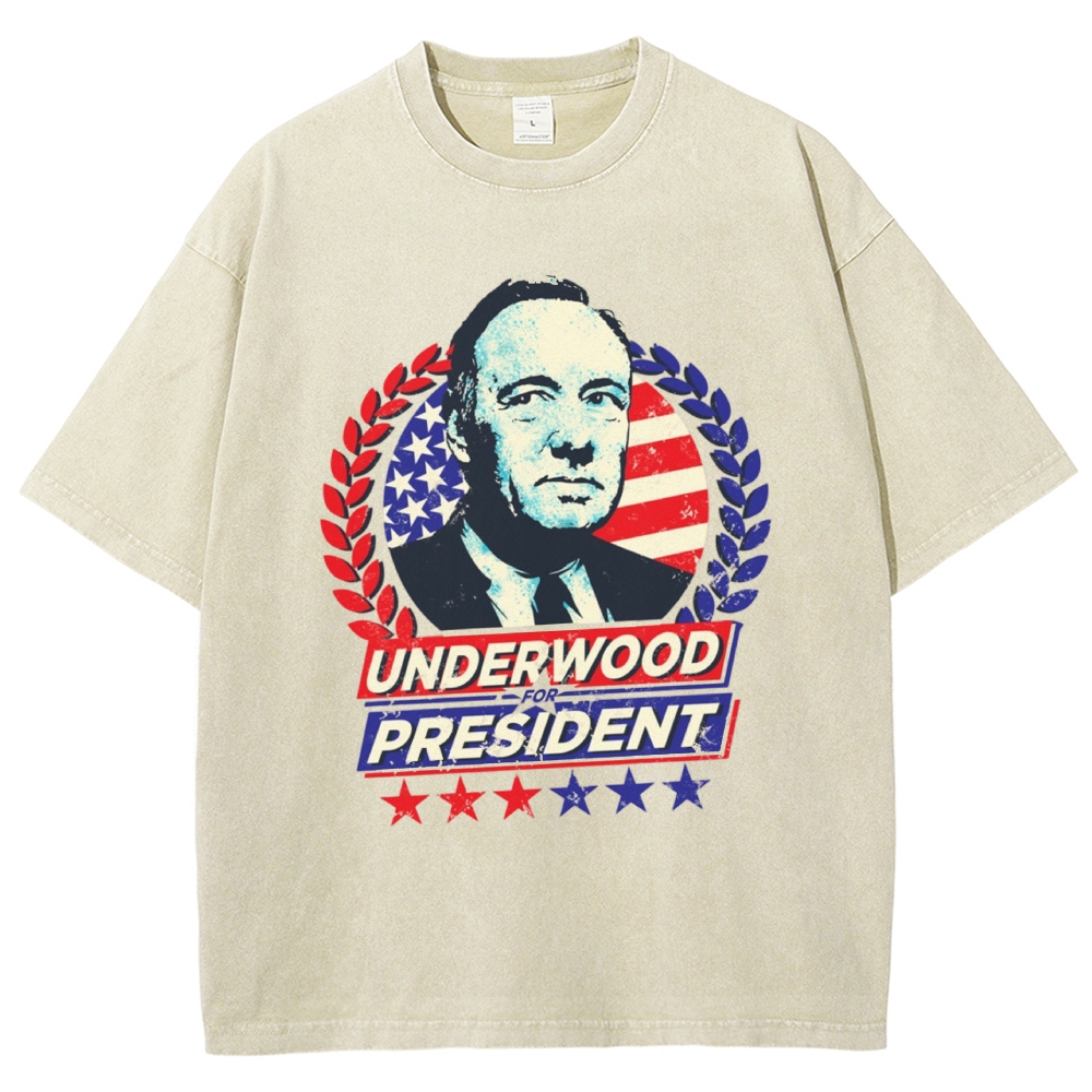 Laurel Wreath Campaign Portrait Washed T-Shirt