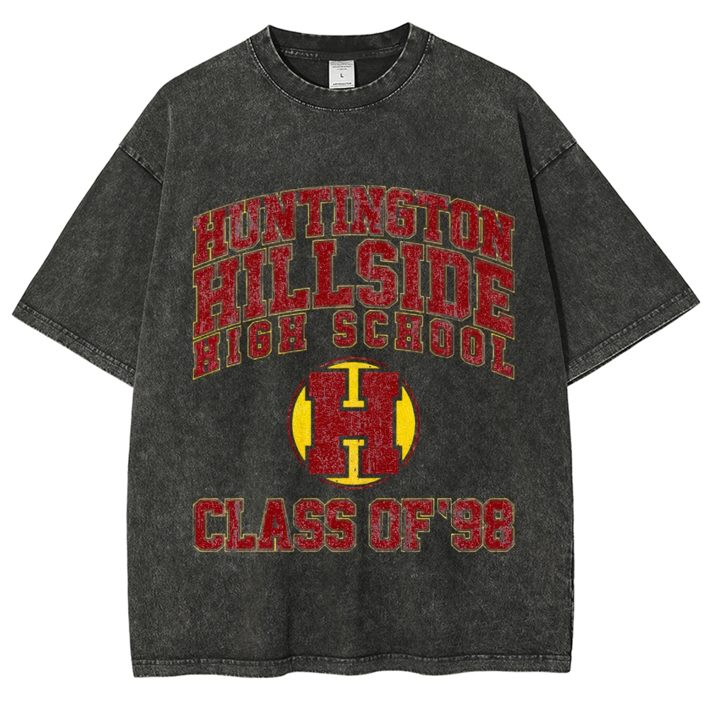 College Varsity Cracked Font Washed T-Shirt