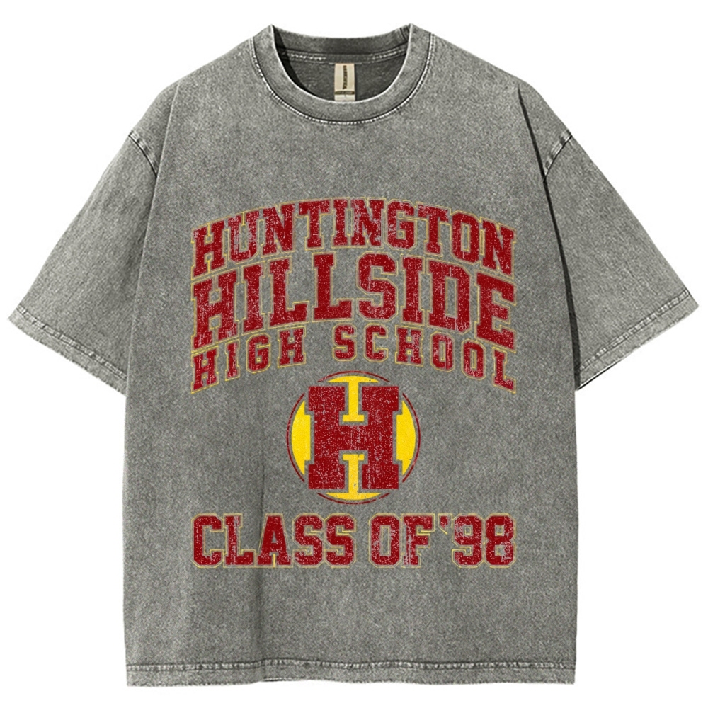 College Varsity Cracked Font Washed T-Shirt