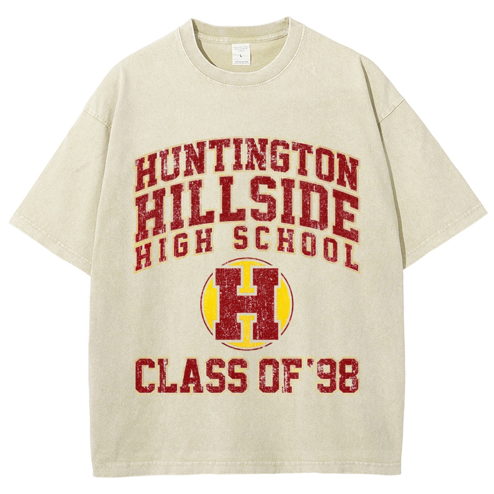 College Varsity Cracked Font Washed T-Shirt