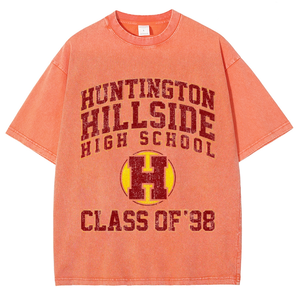 College Varsity Cracked Font Washed T-Shirt