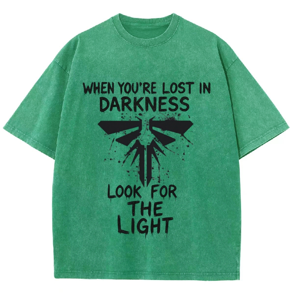 Splatter Ink Insect Symbol Inspirational Quote Washed T-Shirt
