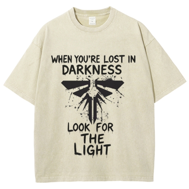 Splatter Ink Insect Symbol Inspirational Quote Washed T-Shirt