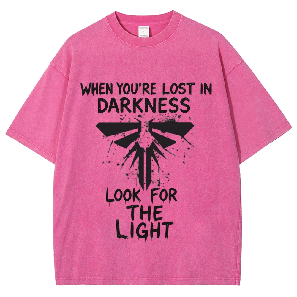 Splatter Ink Insect Symbol Inspirational Quote Washed T-Shirt