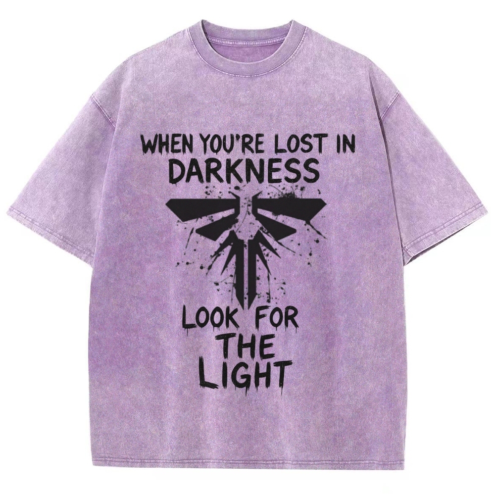 Splatter Ink Insect Symbol Inspirational Quote Washed T-Shirt