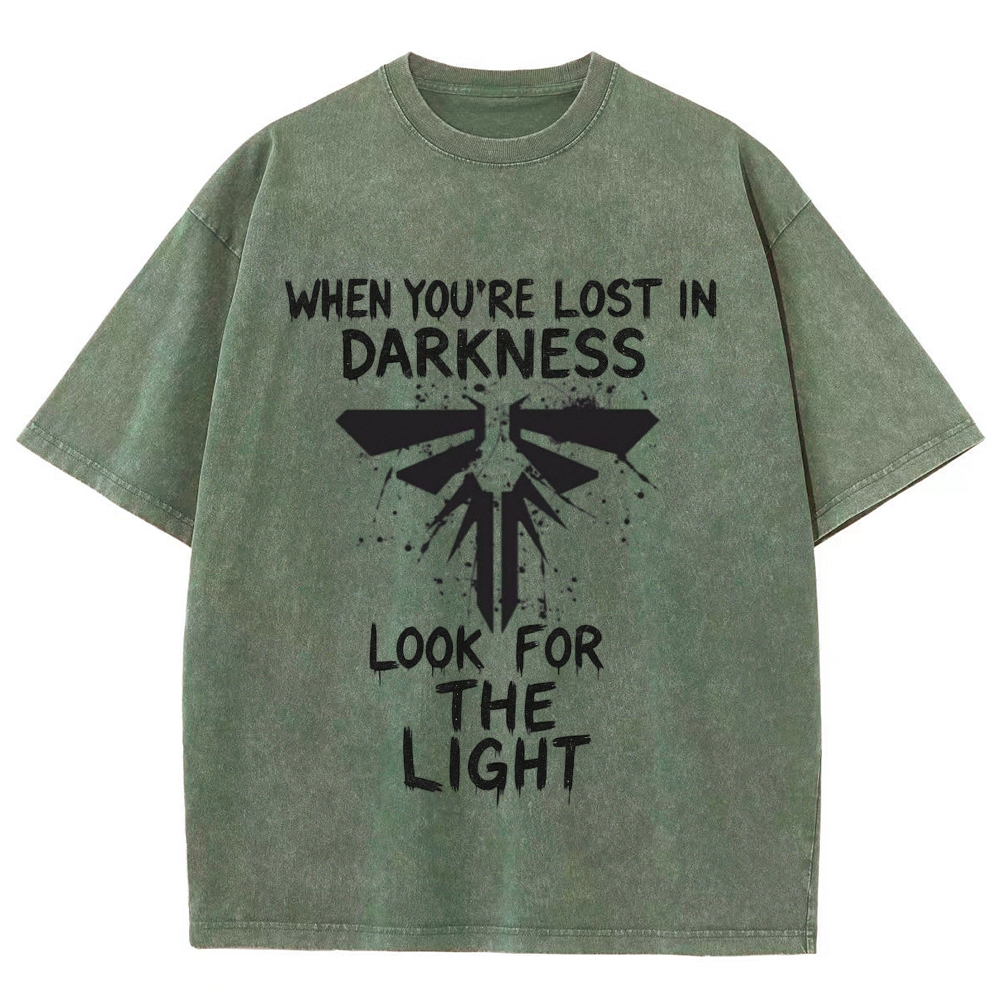 Splatter Ink Insect Symbol Inspirational Quote Washed T-Shirt