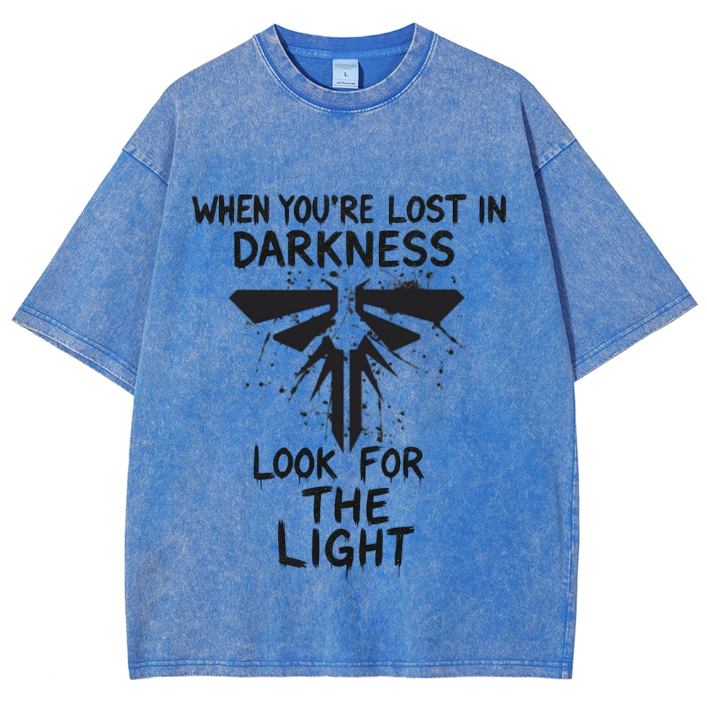 Splatter Ink Insect Symbol Inspirational Quote Washed T-Shirt