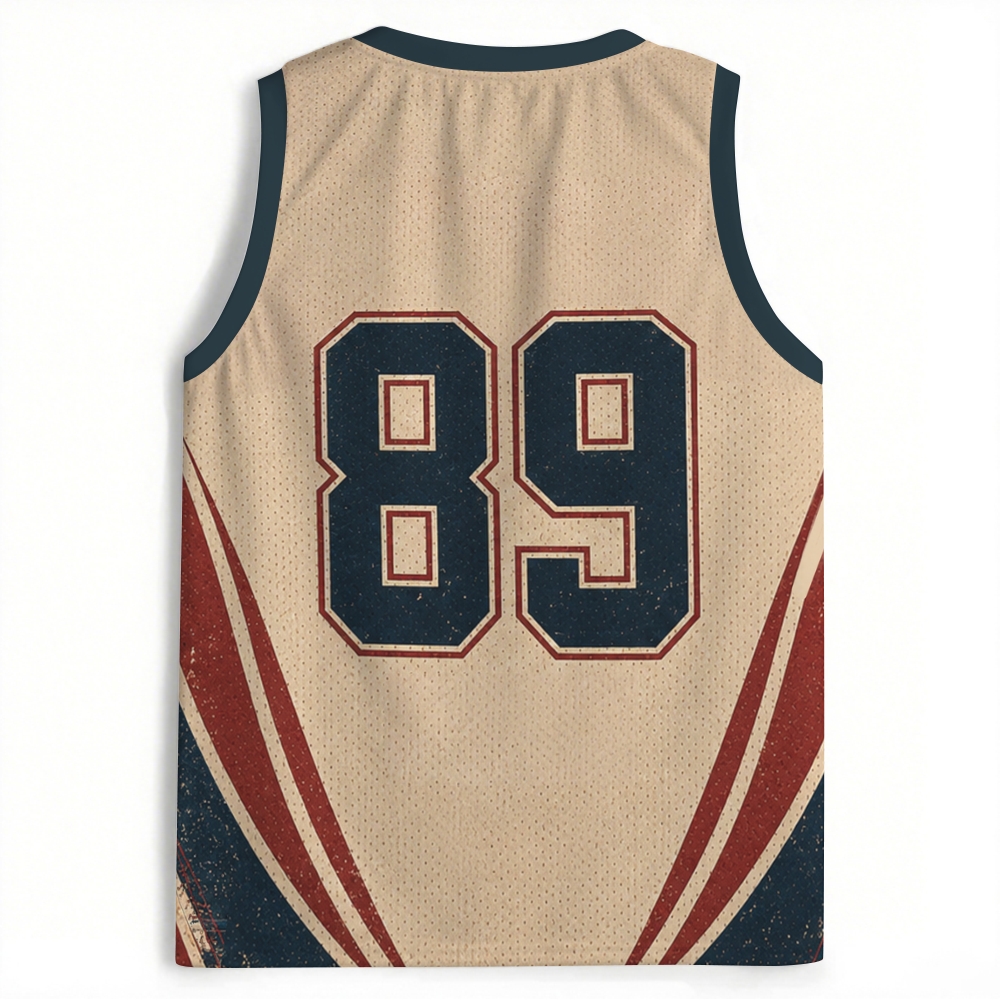  Retro Sunset Castle Mountain Cream Jersey Tank