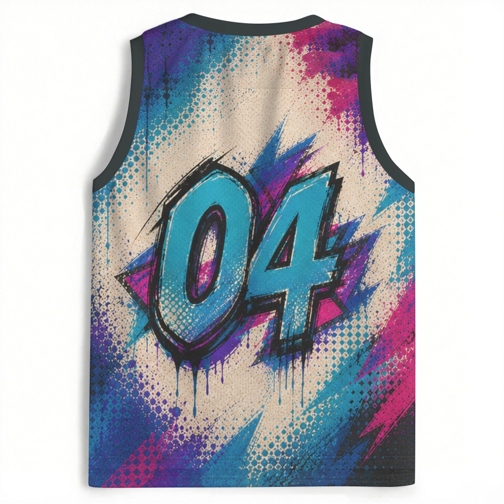 Graffiti Renaissance Artist Splash Multicolor Jersey Tank