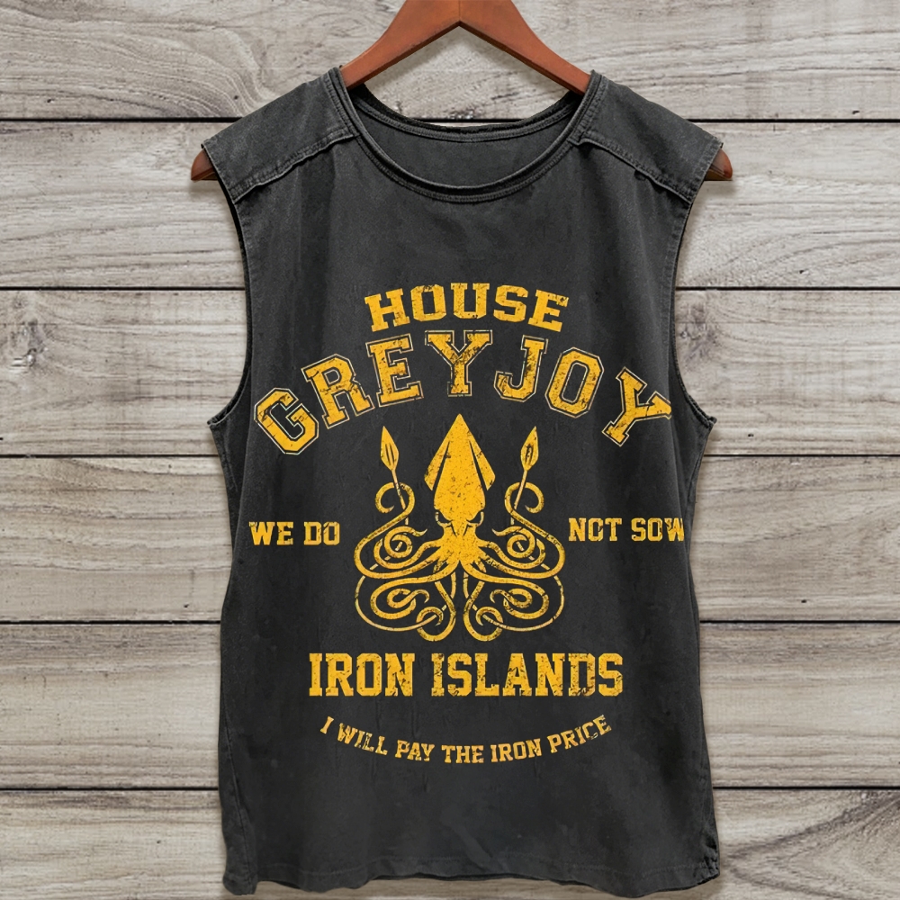 Vintage Marine Kraken Varsity Washed Tank Top 