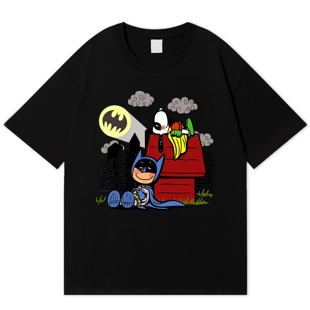  Hero x Beagle Cartoon Crossover Casual Graphic Cotton T-shirt 