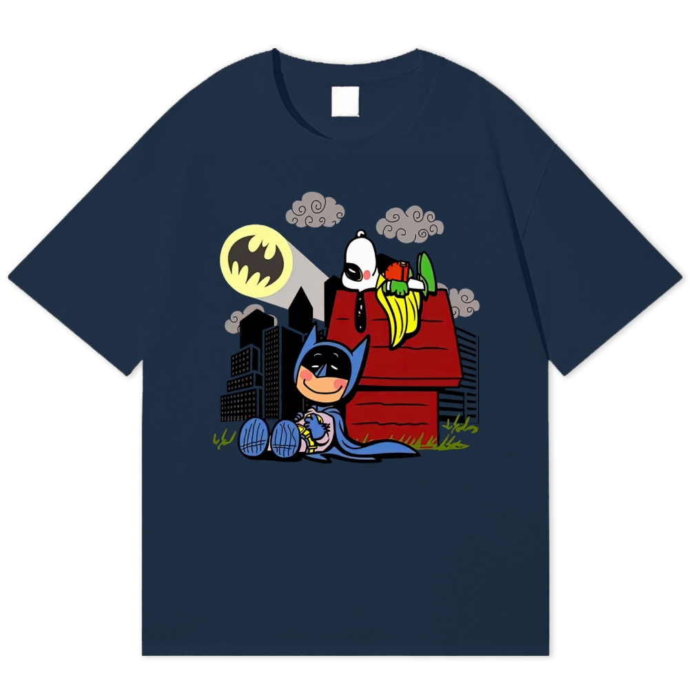  Hero x Beagle Cartoon Crossover Casual Graphic Cotton T-shirt 