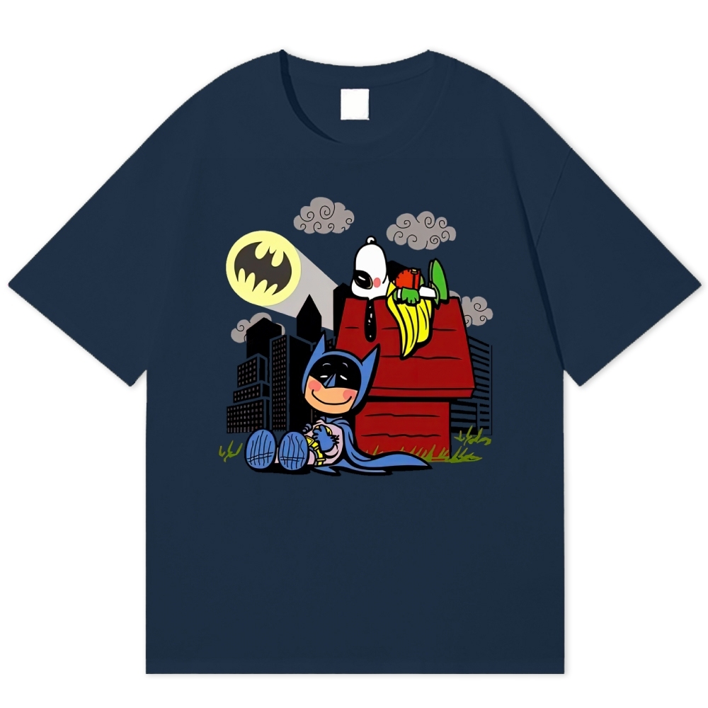  Hero x Beagle Cartoon Crossover Casual Graphic Cotton T-shirt 