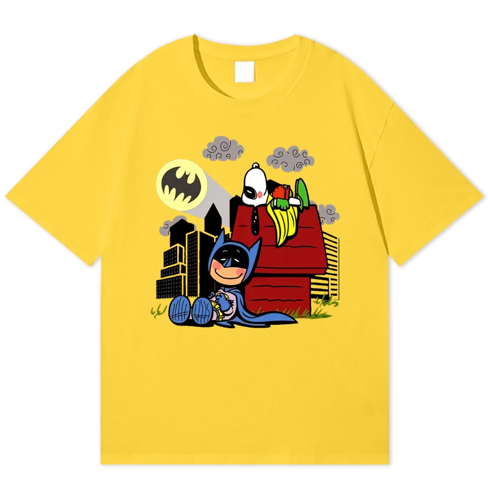  Hero x Beagle Cartoon Crossover Casual Graphic Cotton T-shirt 