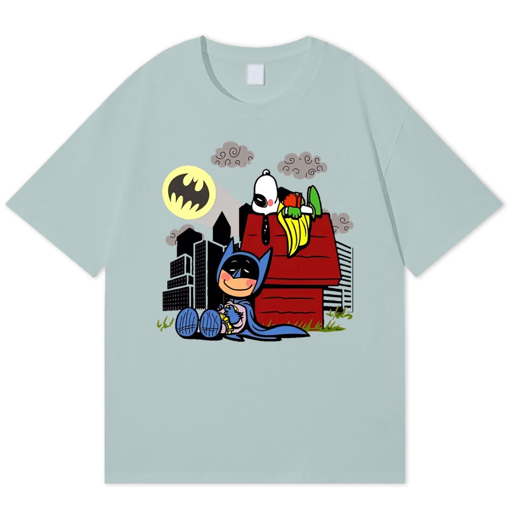  Hero x Beagle Cartoon Crossover Casual Graphic Cotton T-shirt 