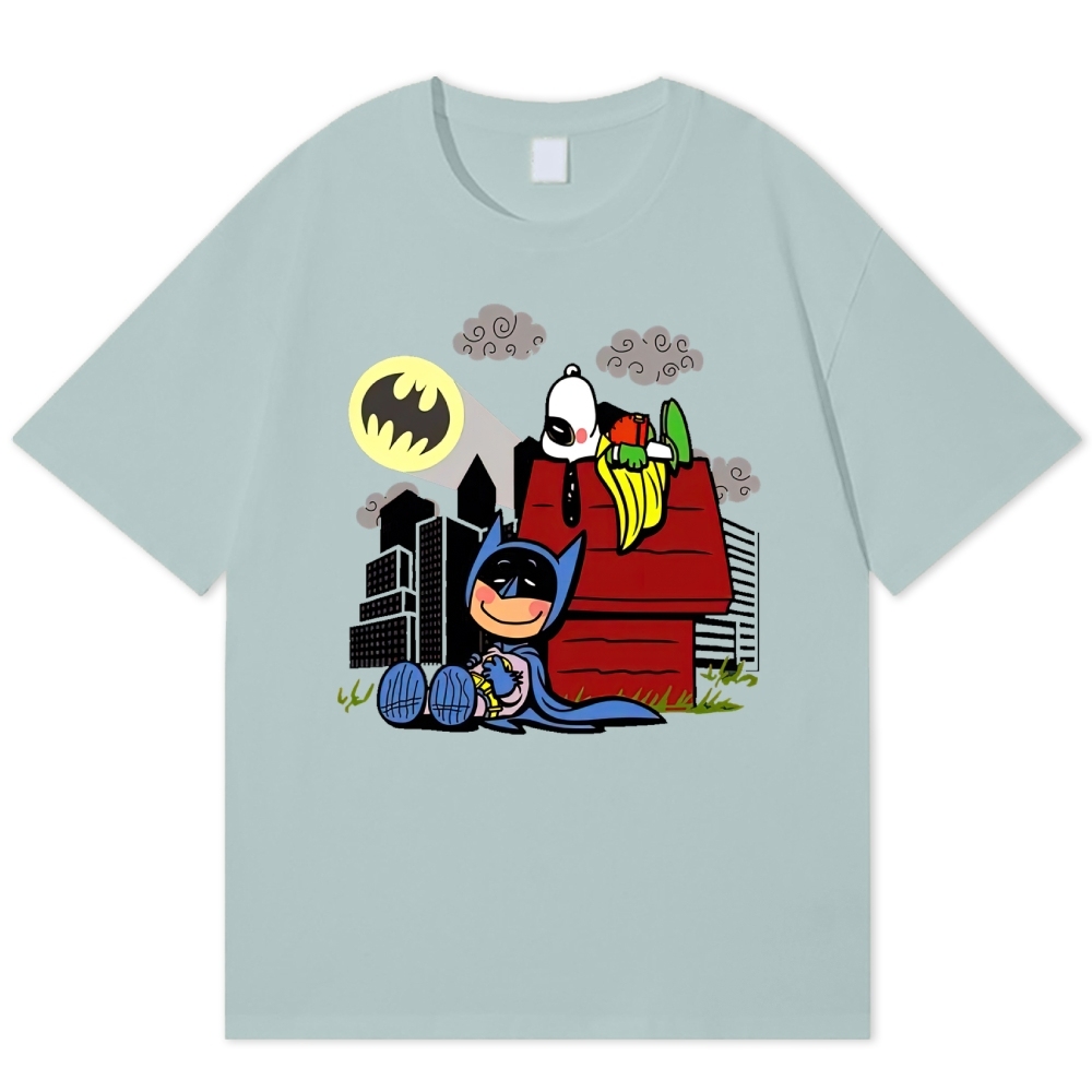  Hero x Beagle Cartoon Crossover Casual Graphic Cotton T-shirt 