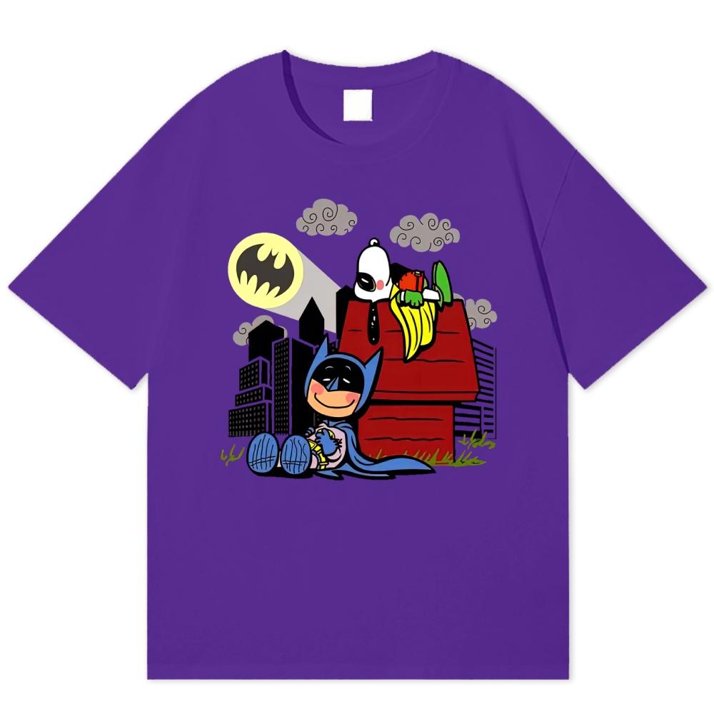  Hero x Beagle Cartoon Crossover Casual Graphic Cotton T-shirt 