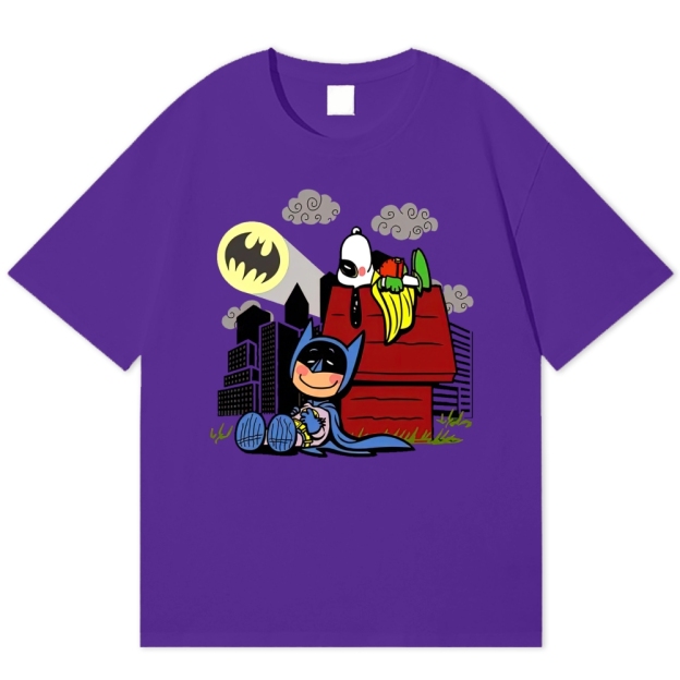  Hero x Beagle Cartoon Crossover Casual Graphic Cotton T-shirt 