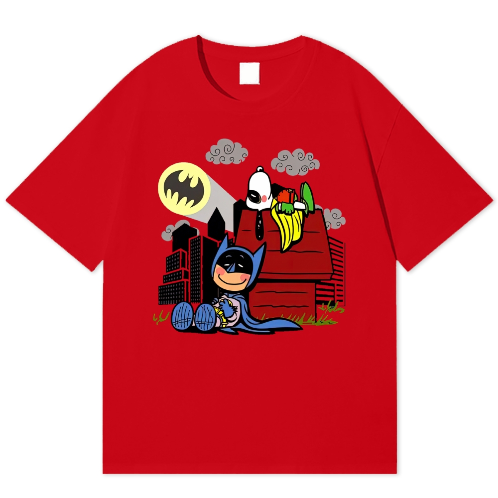  Hero x Beagle Cartoon Crossover Casual Graphic Cotton T-shirt 