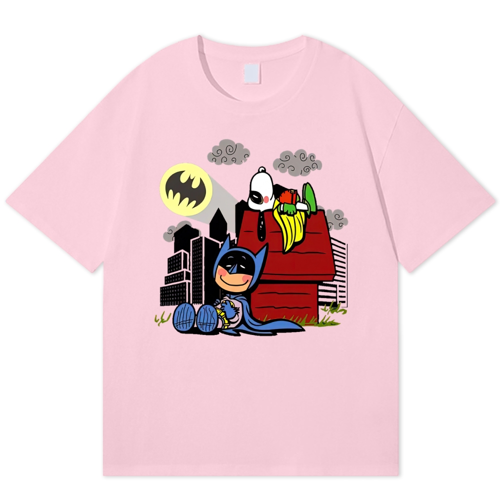  Hero x Beagle Cartoon Crossover Casual Graphic Cotton T-shirt 