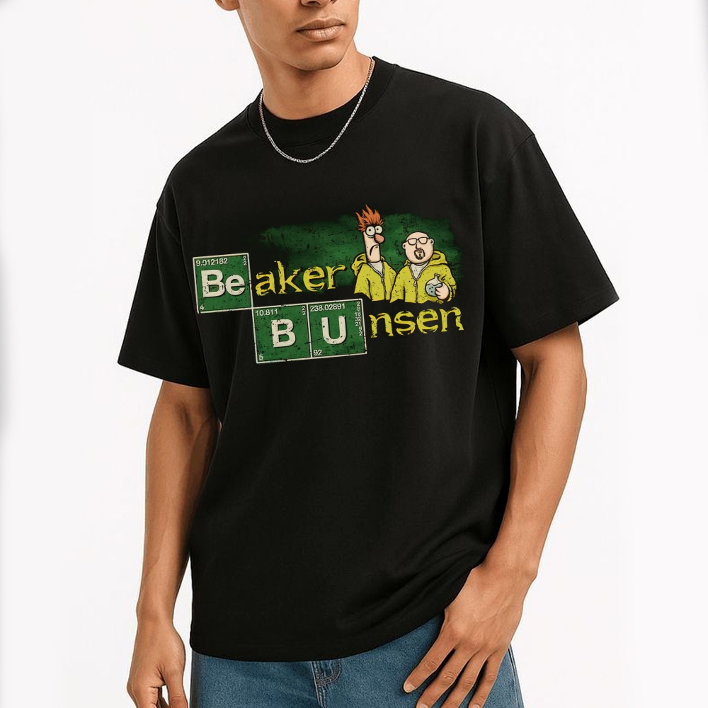 Cartoon Science Lab Duo Cotton T-Shirt 