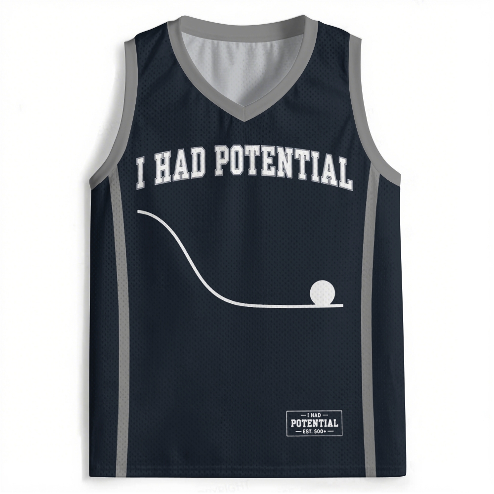 I Had Potential Geek Science  Jersey Tank 