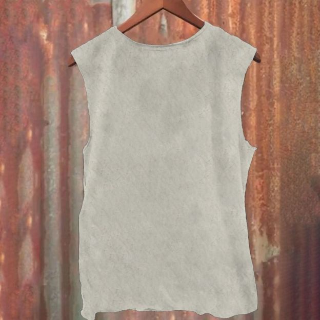Vintage Ink Wash Raven Figure Graphic Printed Tank Top 