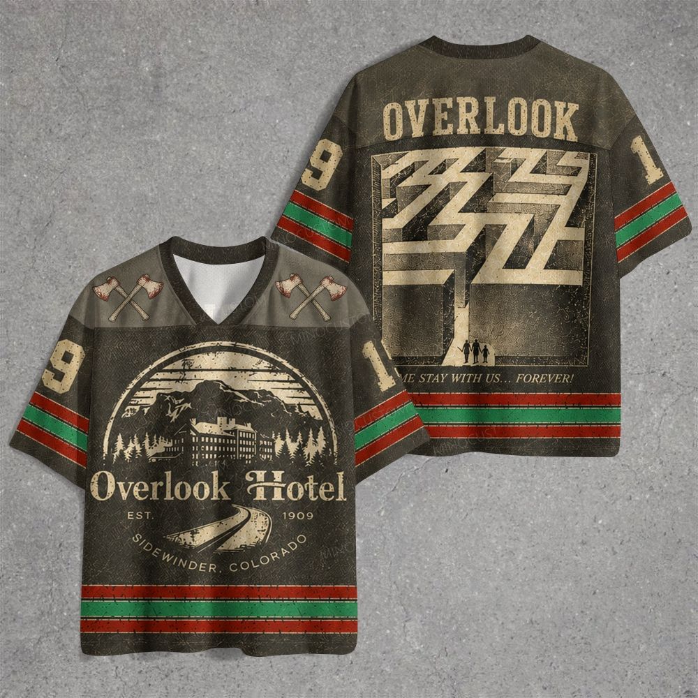 Overlook Hotel The Shining Vintage Jersey Shirts