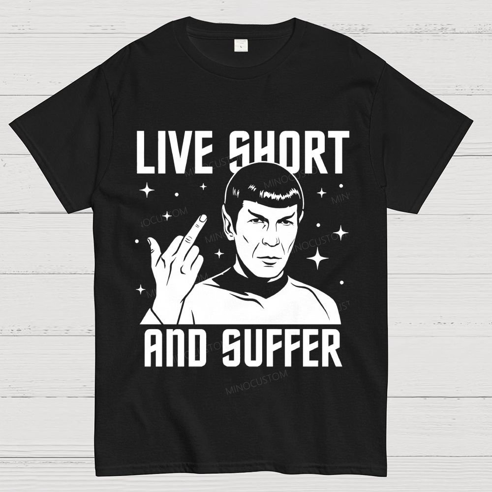 Vintage Space Sci-Fi Character Graphic Cotton T-Shirt 