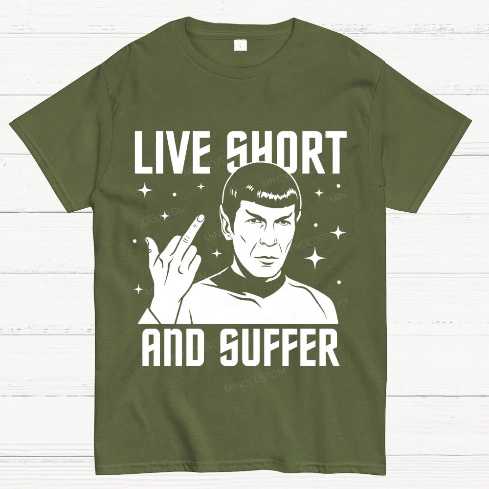 Vintage Space Sci-Fi Character Graphic Cotton T-Shirt 
