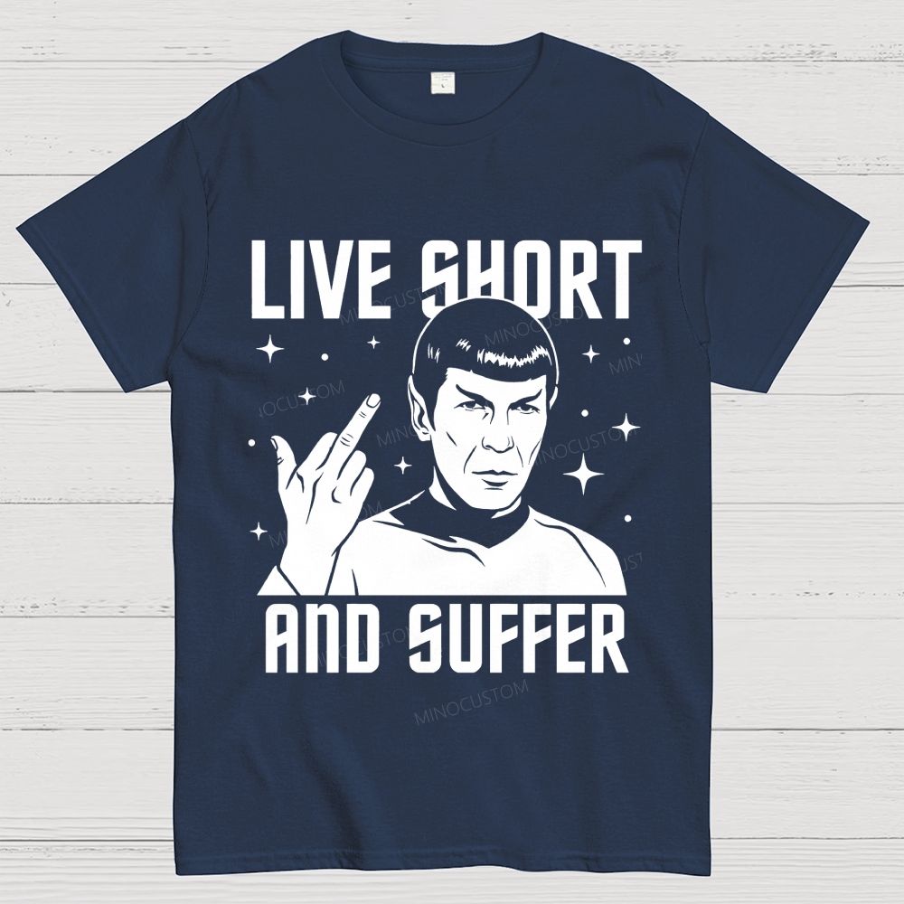 Vintage Space Sci-Fi Character Graphic Cotton T-Shirt 