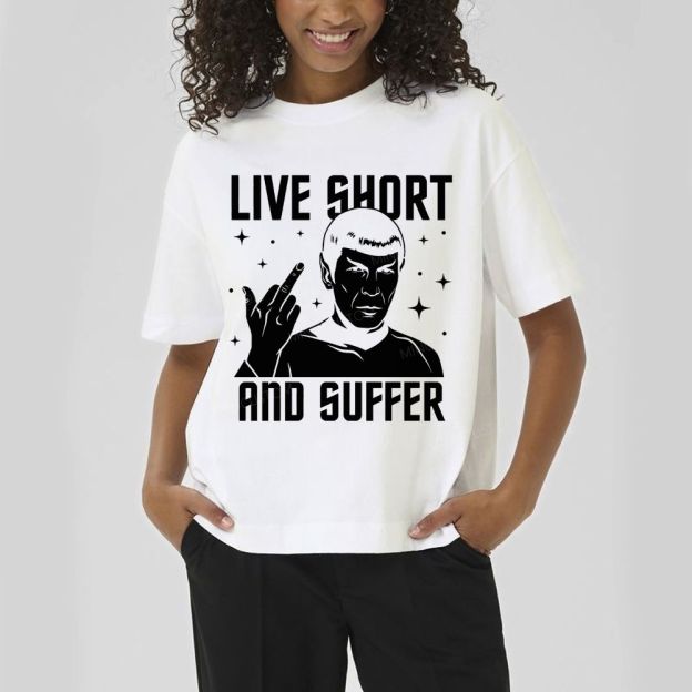 Vintage Space Sci-Fi Character Graphic Cotton T-Shirt 