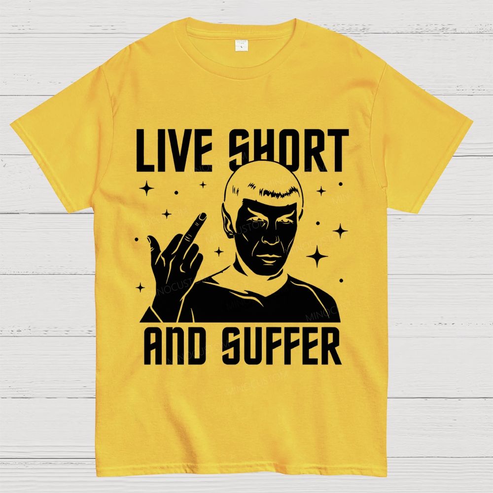 Vintage Space Sci-Fi Character Graphic Cotton T-Shirt 